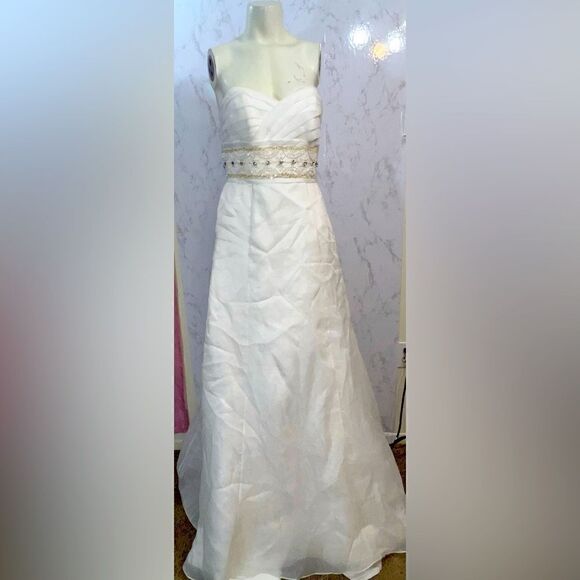 Authentic Luna Novias Wedding Dress - Picture 1 of 9